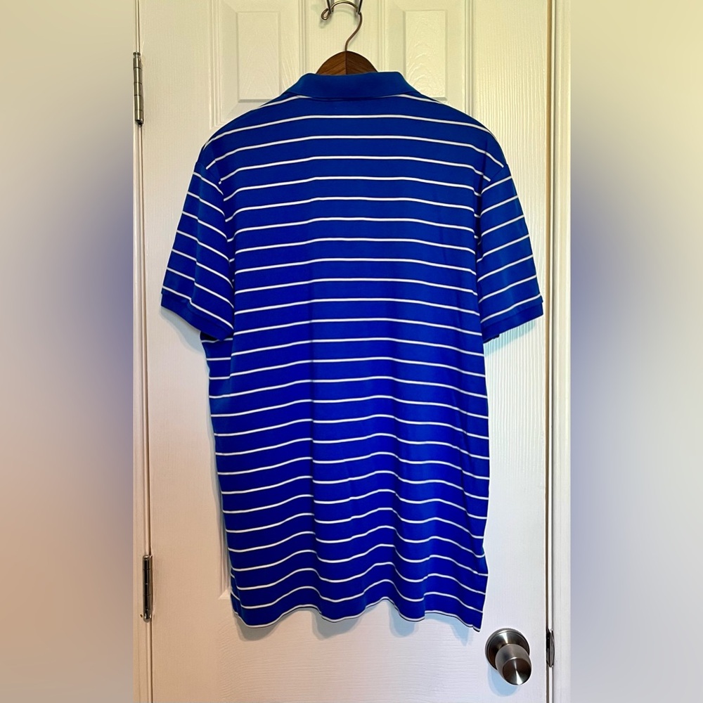 Ralph Lauren Blue and White Striped Polo‎ Shirt - Picture 6 of 6